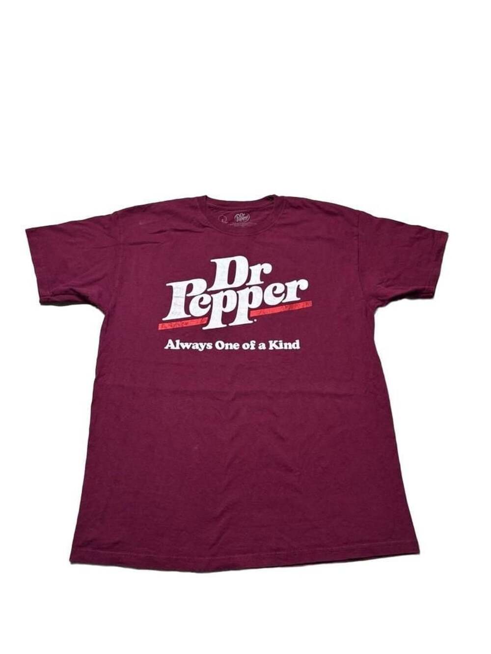 Bioworld Dr Pepper Graphic T-Shirt Size L Maroon Always One of a Kind